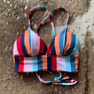 NWOT Hollister striped bikini top